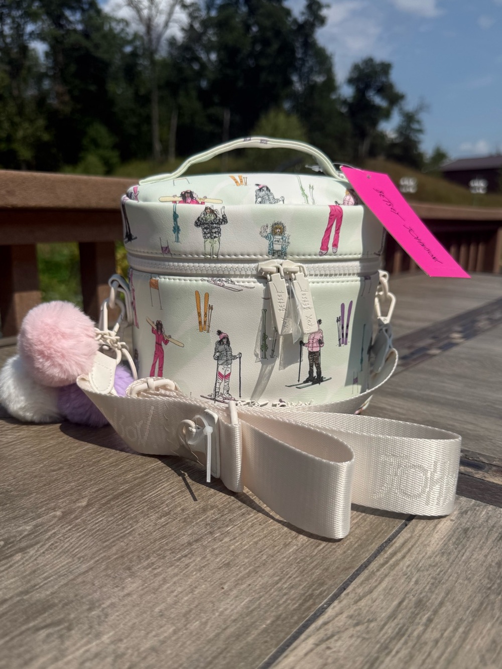 NWT Betsey Johnson Ski/Snowboard Vanity Case Crossbody Bag Collectors Bag